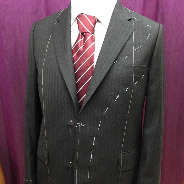Nearly completed bespoke suit