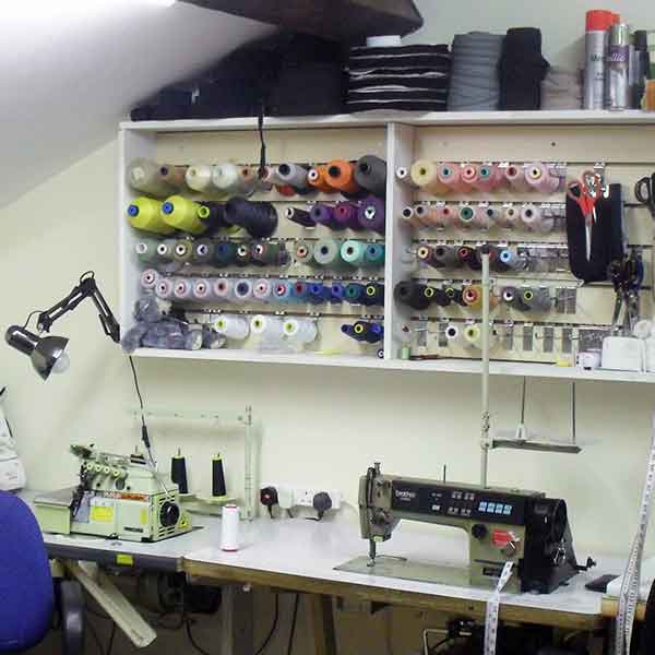 Village Tailors workshop for bespoke suits, jackets, trousers, shirts and coats