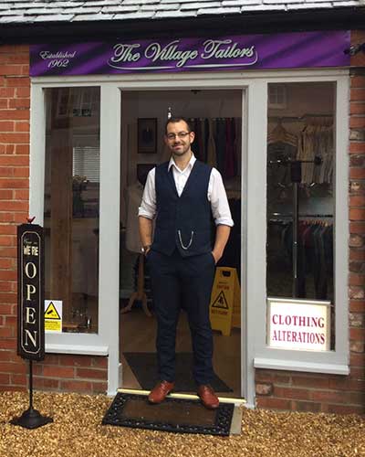 David Shane Moore, tailor and owner of the Village Tailors